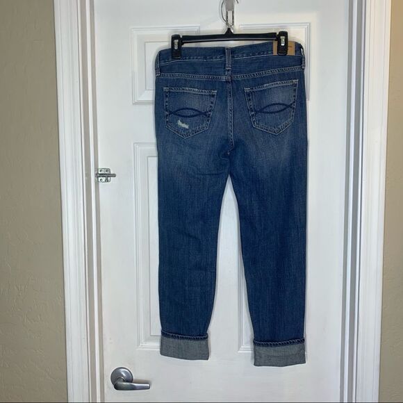 Abercrombie & Fitch Easy Fit Boyfriend Jeans Distressed Size 0 - Picture 11 of 12